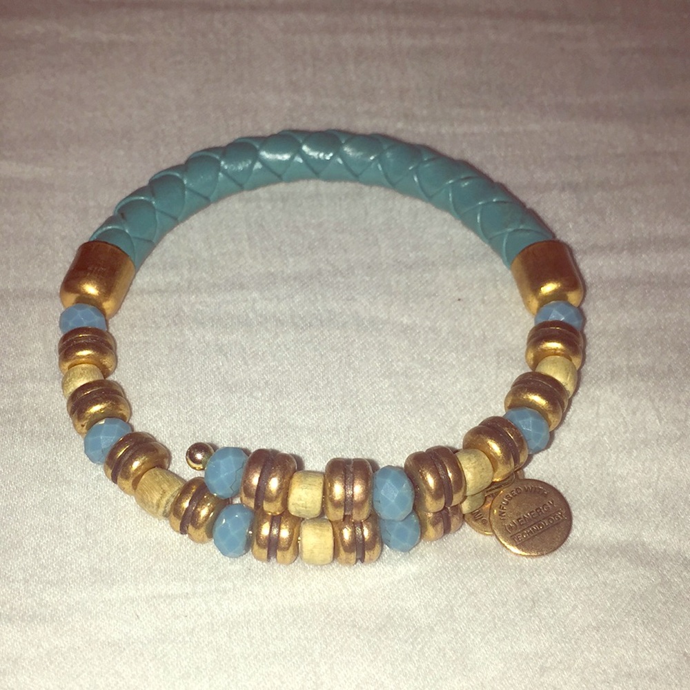 Alex and Ani Leather/Beaded Wrap